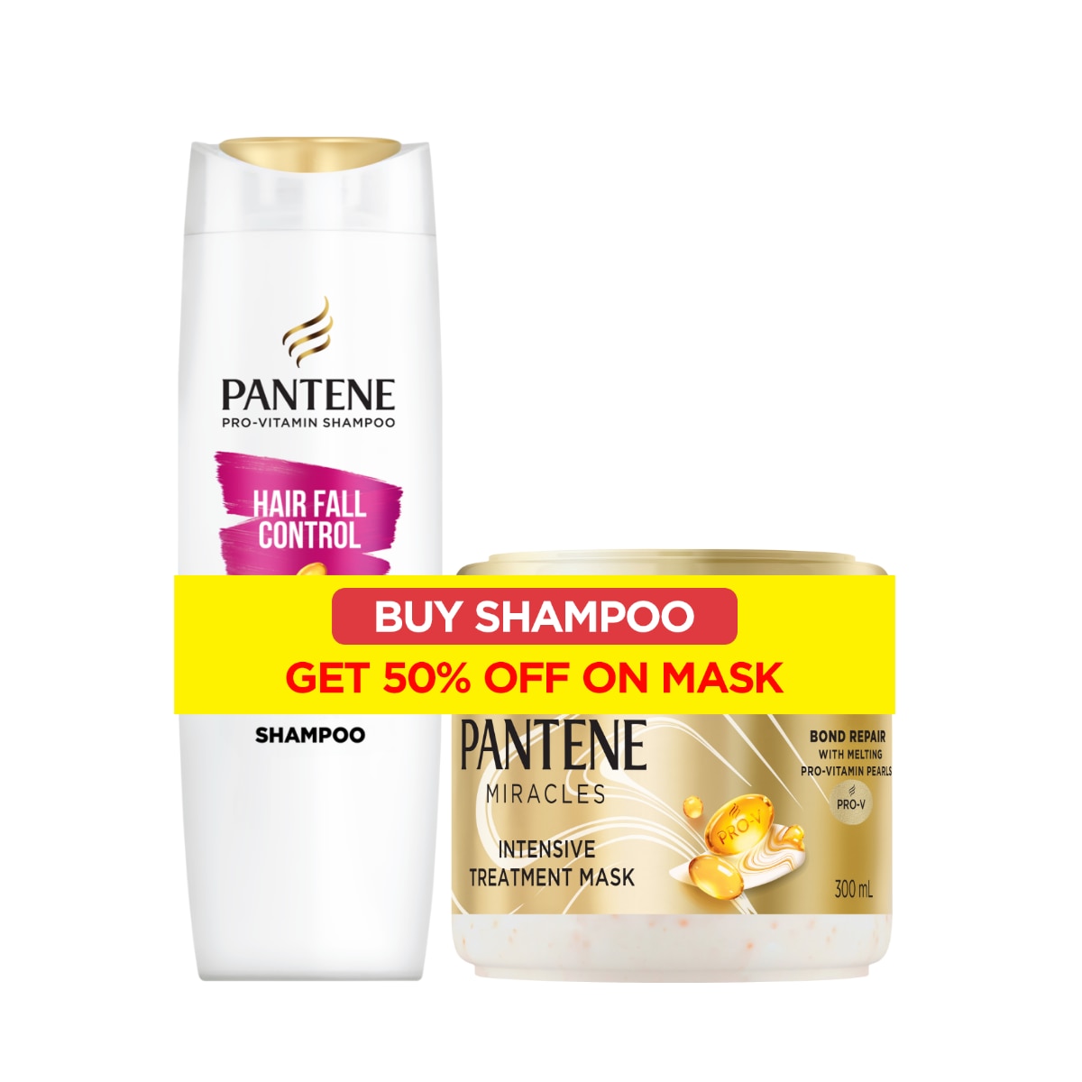 PANTENE Hair Fall Control Duo Shampoo & Treatment 330ml x 300ml