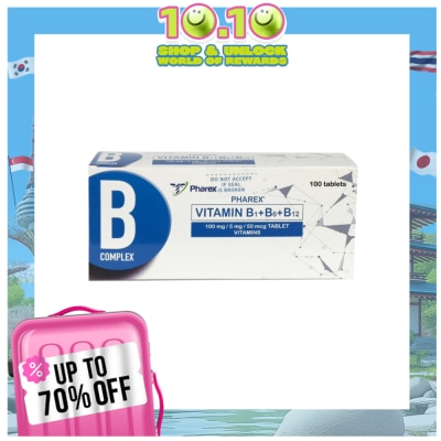 PHAREX Vitamin B1 + B6 +B12 Complex 1 Tablet