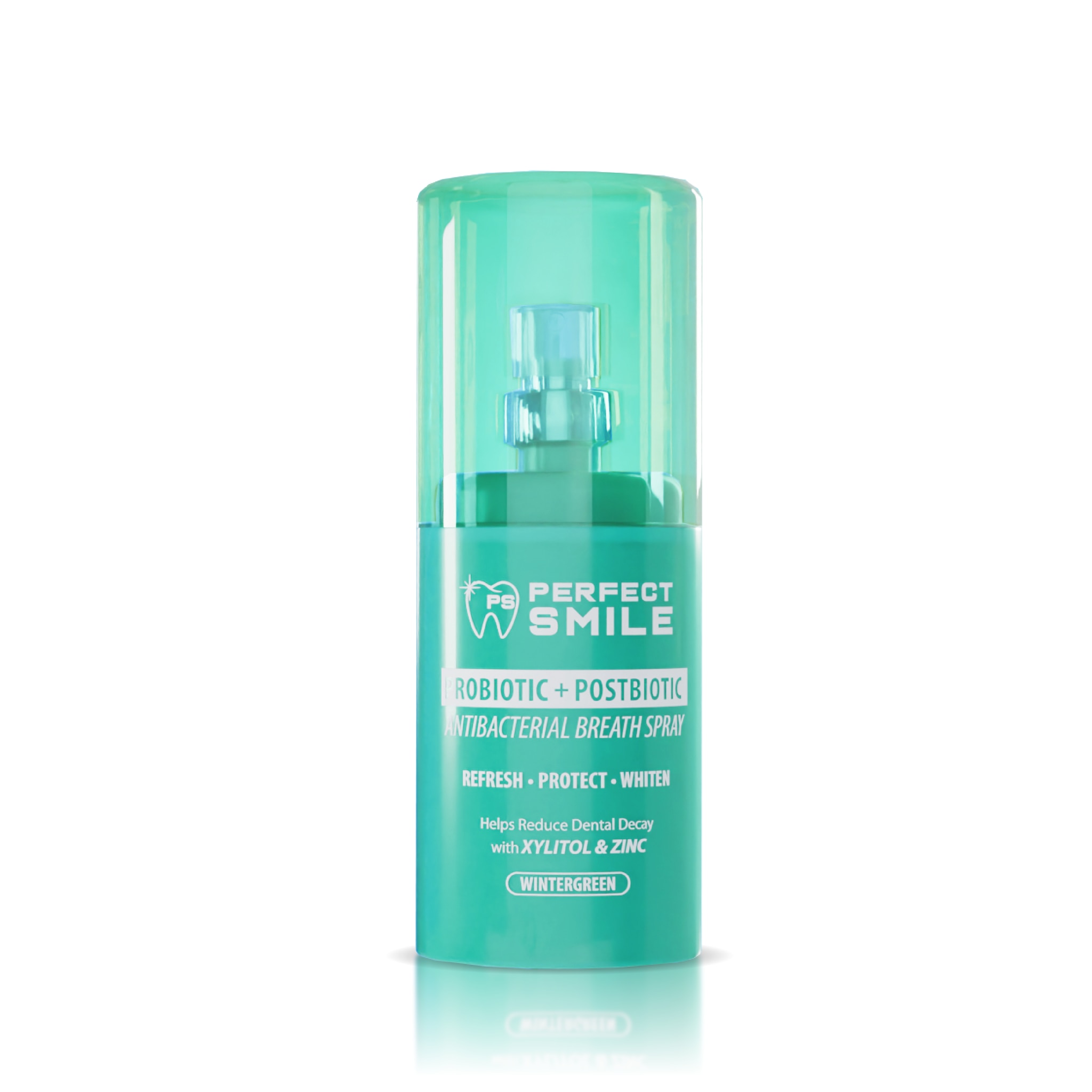 PERFECT SMILE Probiotic+Postbiotic Antibacterial Breath Spray Wintergreen 15ml