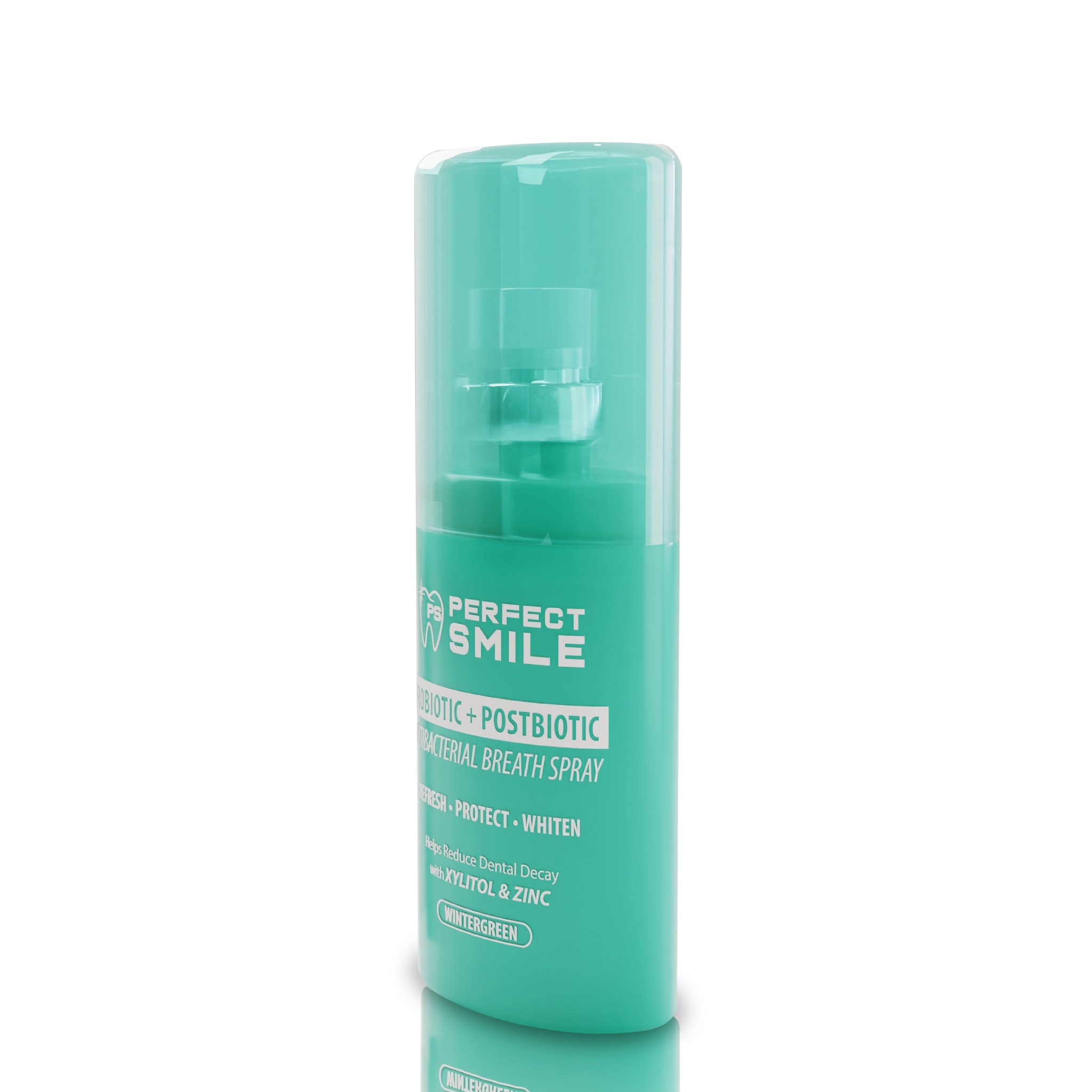 PERFECT SMILE Probiotic+Postbiotic Antibacterial Breath Spray Wintergreen 15ml
