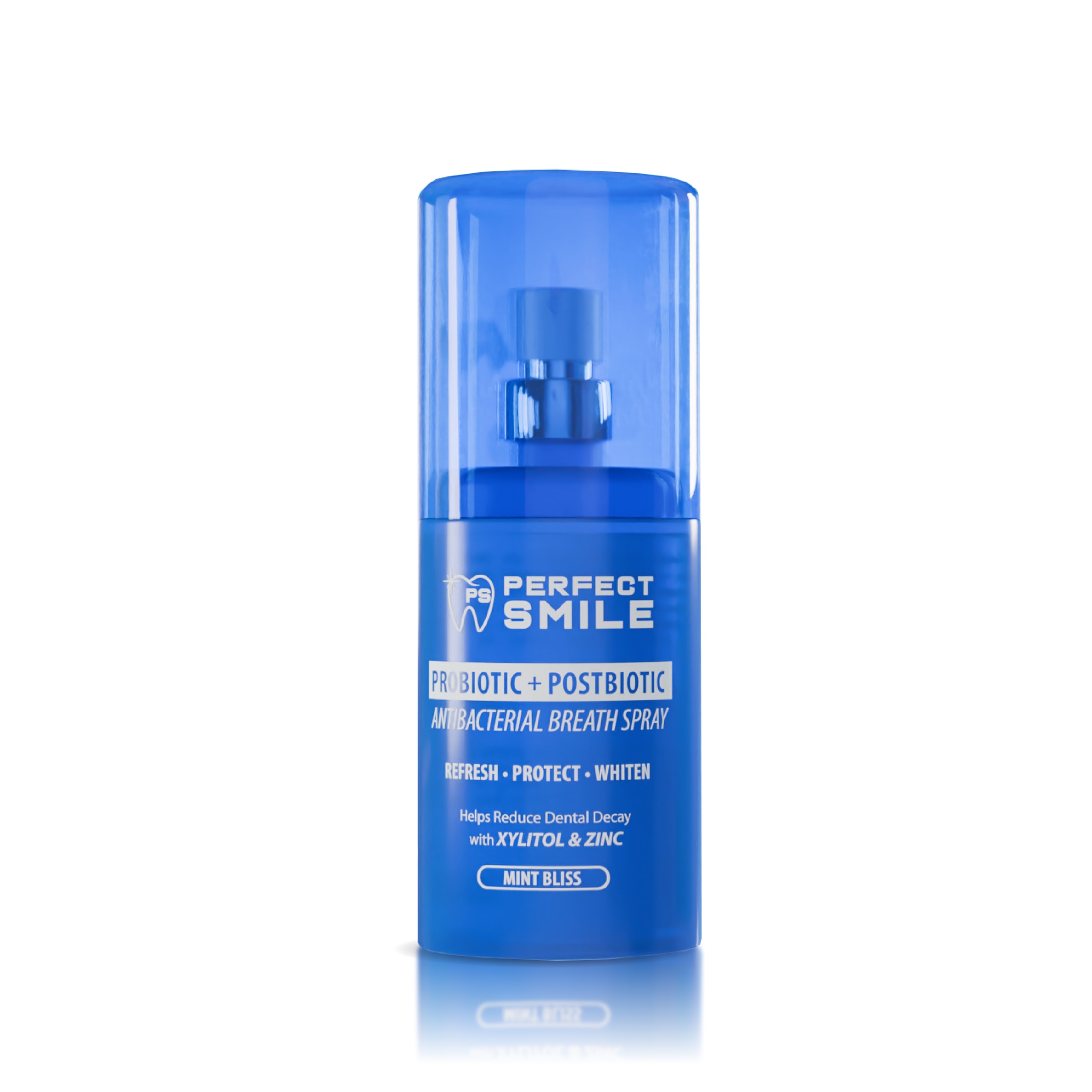 PERFECT SMILE Probiotic+Postbiotic Antibacterial Breath Spray Mint Bliss 15ml