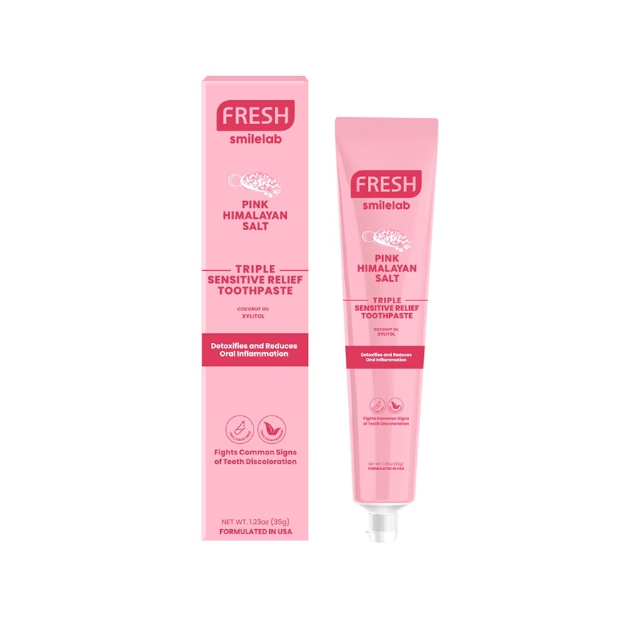 FRESH Smilelab Triple Sensitive Relief Pink Himalayan Toothpaste 35g image