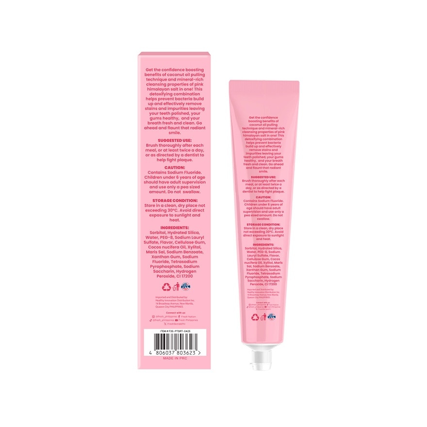 FRESH Smilelab Triple Sensitive Relief Pink Himalayan Toothpaste 35g image