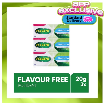 POLIDENT - Polident Denture Adhesive Flavour-free 20g - Pack of 3 image