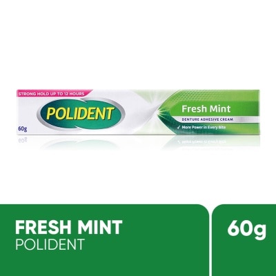 POLIDENT Denture Adhesive Fresh Mint Cream 60g image