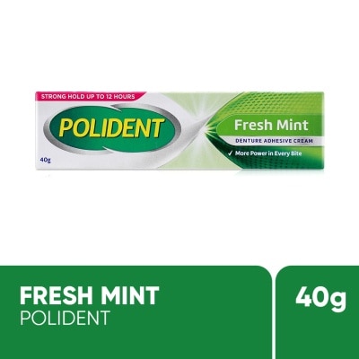 POLIDENT Denture Adhesive Fresh Mint Cream 40g image