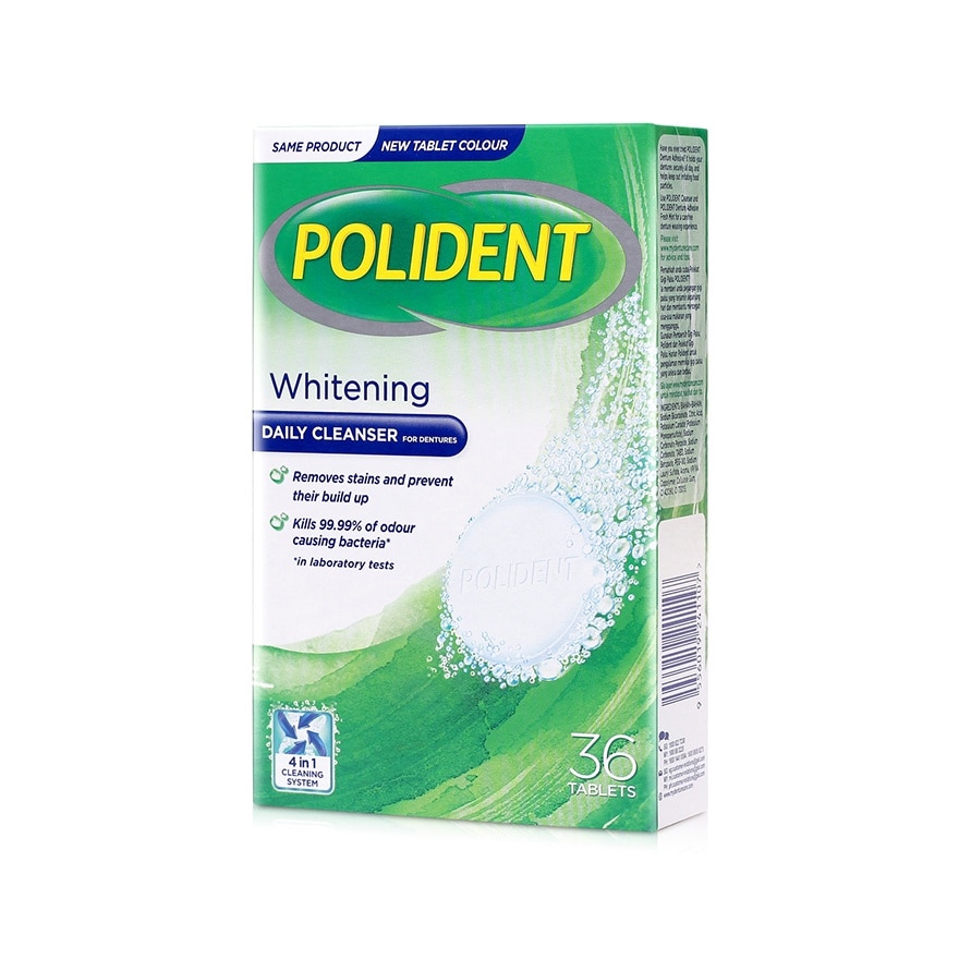 Whitening Daily Cleanser Denture 36 Tablets image