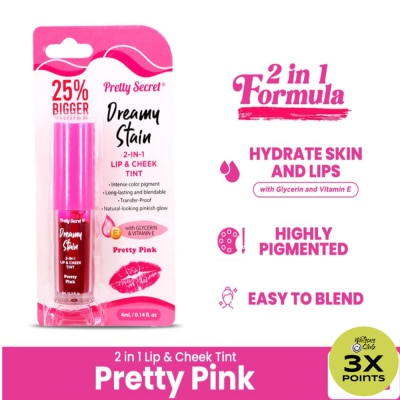 PRETTY SECRET Pretty Pink Lip & Cheek Tint 2.7ml