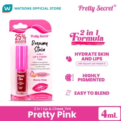 PRETTY SECRET Pretty Pink Lip & Cheek Tint 2.7ml