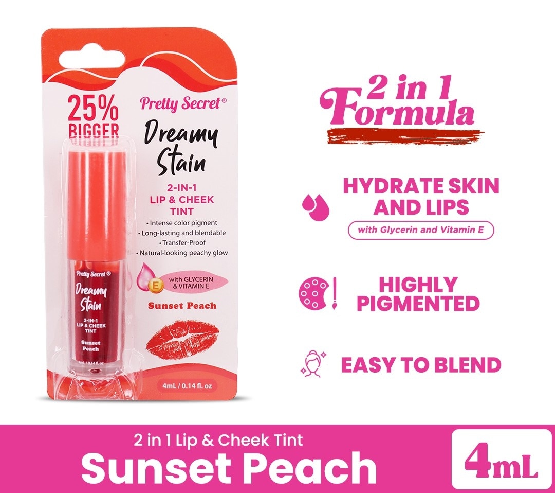 Sunset Peach Lip & Cheek Tint 2.7ml