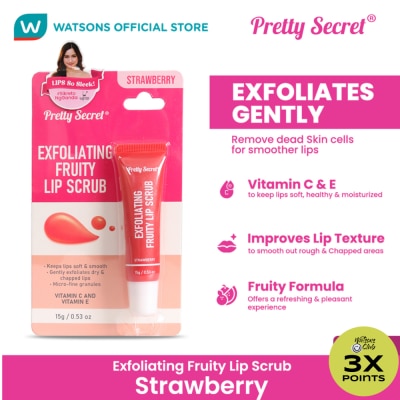 PRETTY SECRET PRETTY SECRET Exfoliating Lip Scrub Strawberry15g