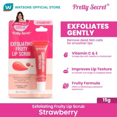 PRETTY SECRET PRETTY SECRET Exfoliating Lip Scrub Strawberry15g