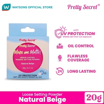 PRETTY SECRET Loose Setting Powder Natural Beige 20g
