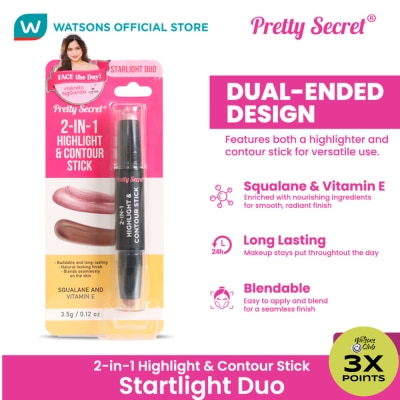 PRETTY SECRET Starlight Duo Contour & Highlighter Stick 3.5g
