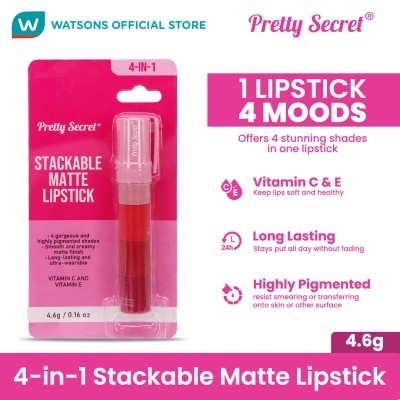 PRETTY SECRET Stackable Matte Lipstick 4.6g