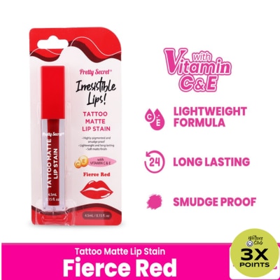 PRETTY SECRET Tattoo Matte Lip Stain Nude Dusk 4.5ml