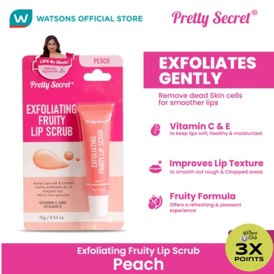 PRETTY SECRET PRETTY SECRET Exfoliating Lip Scrub Peach 15g