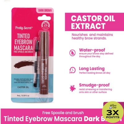 PRETTY SECRET Tinted Eyebrow Mascara 9ML- Dark Brown