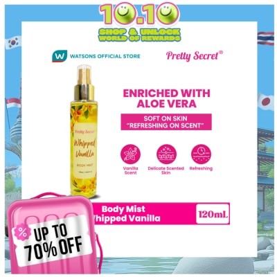PRETTY SECRET Body Mist Whipped Vanilla 120ml