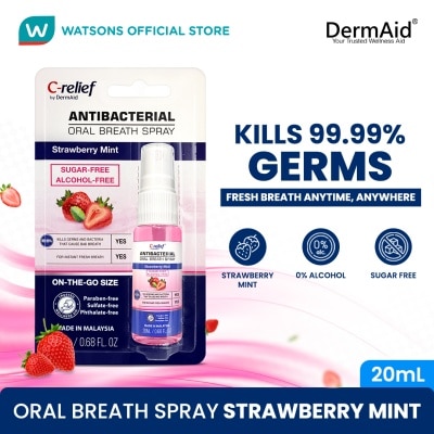 DERMAID DERMAID Antibacterial Oral Breath Spray Strawberry Mint 20ml