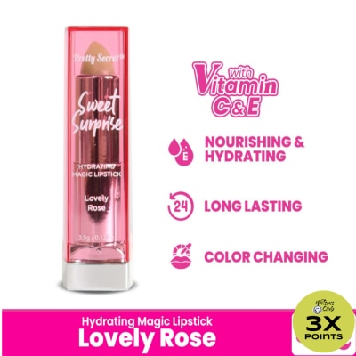PRETTY SECRET Hydrating Magic Lipstick - Lovely Rose 3.5g