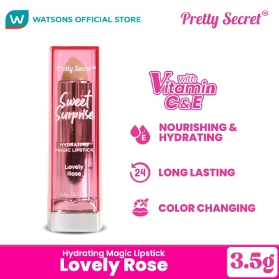 PRETTY SECRET Hydrating Magic Lipstick - Lovely Rose 3.5g
