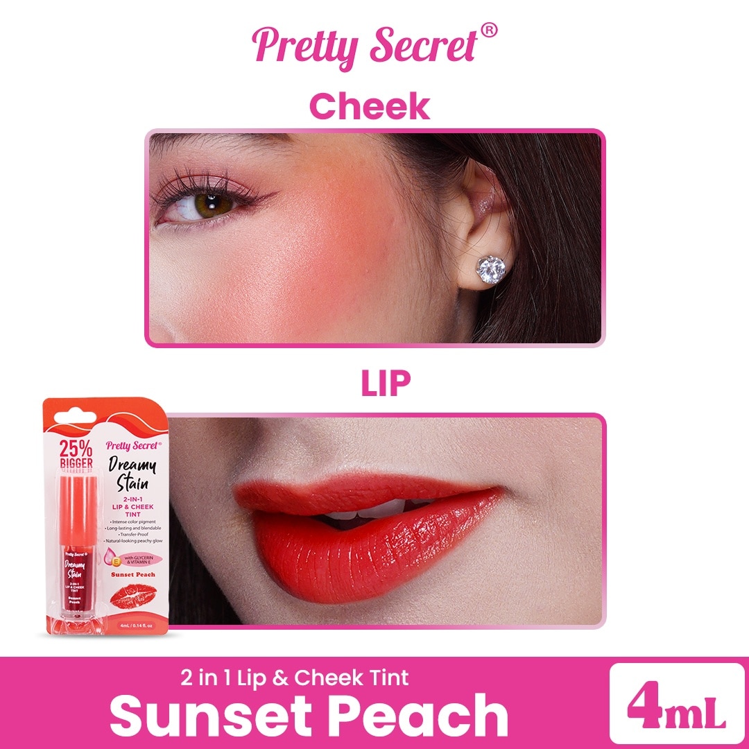 Sunset Peach Lip & Cheek Tint 2.7ml