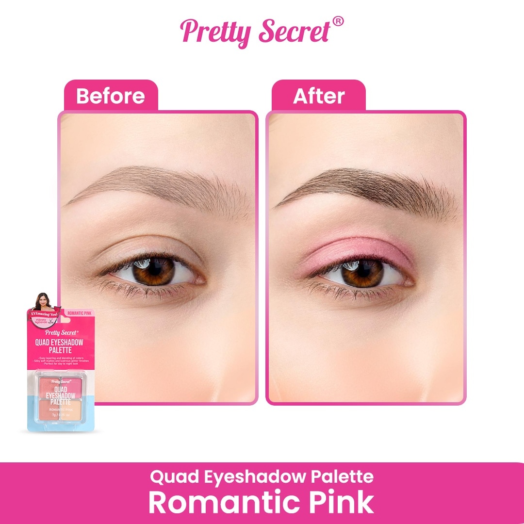 Quad Eyeshadow Palette - Romantic Pink 7g