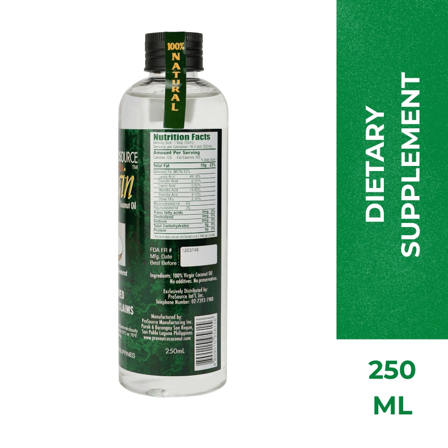 Extra Virgin Coconut Oil 250ml