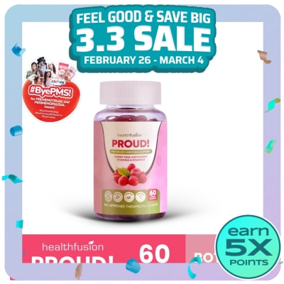 HEALTH FUSION HEALTH FUSHION Proud Food Supplement Gummies with Vitamin B6 and Herbal Extracts