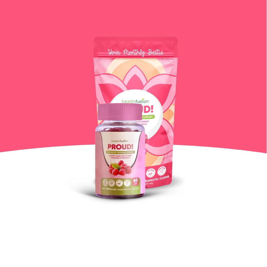 HEALTH FUSHION Proud Food Supplement Gummies with Vitamin B6 and Herbal Extracts image