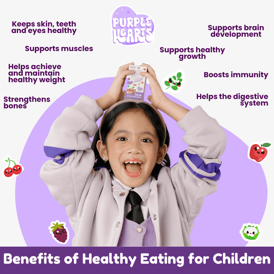 PURPLE HEARTS Fruity Boost 250mg 120 Tablets