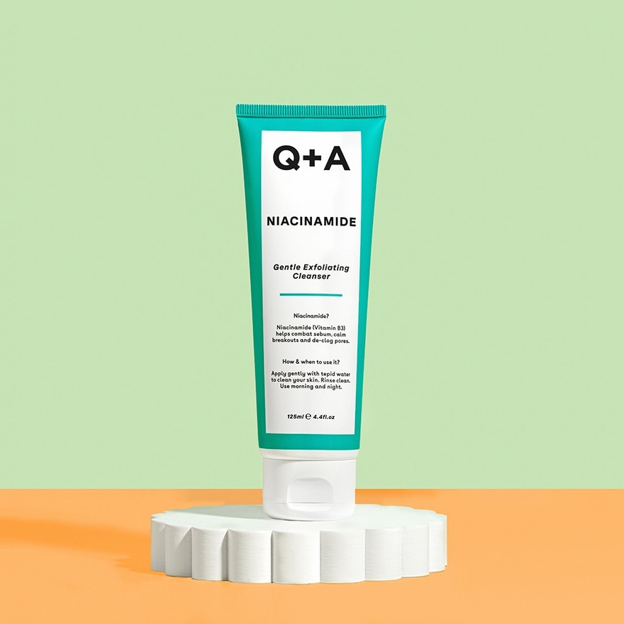 Q + A Niacinamide Gentle Exfoliating Cleanser 125ml