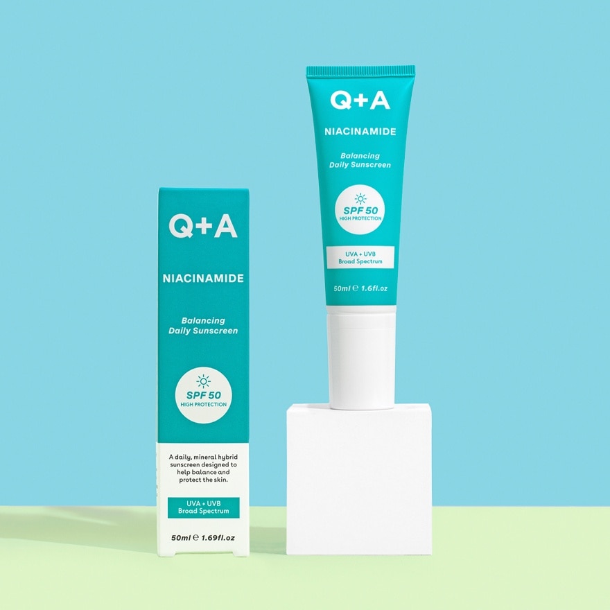 Q + A Niacinamide Balancing Daily Sunscreen SPF 50 50ml
