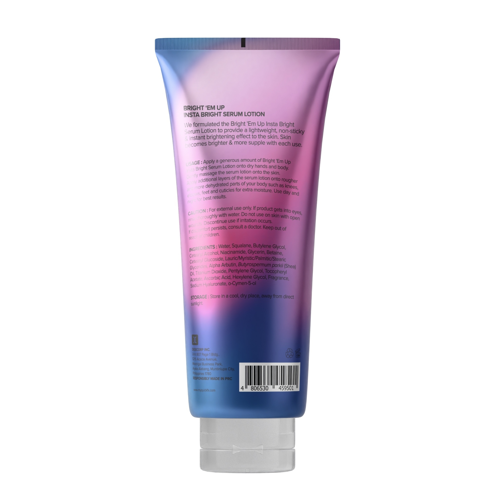 QUICKFX Bright Em Up Insta Bright Serum Lotion 330ml
