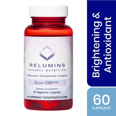 RELUMINS L-Glutathione Bot 1000mg 60 Vegetarian Capsules