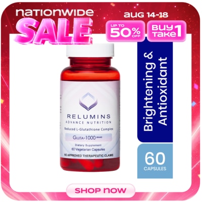 RELUMINS - L-Glutathione Bot 1000mg 60 Vegetarian Capsules image