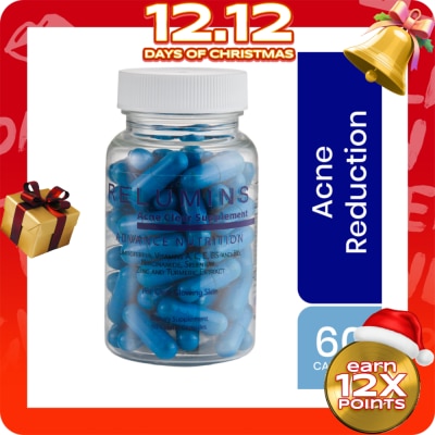 RELUMINS RELUMINS Acne Clear Supplement For Clear Glowing Skin - Dietary Supplement 60 Capsules
