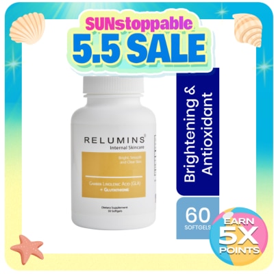 RELUMINS - RELUMINS GLA Plus Glutathione Dietary Supplement 30 Softgels