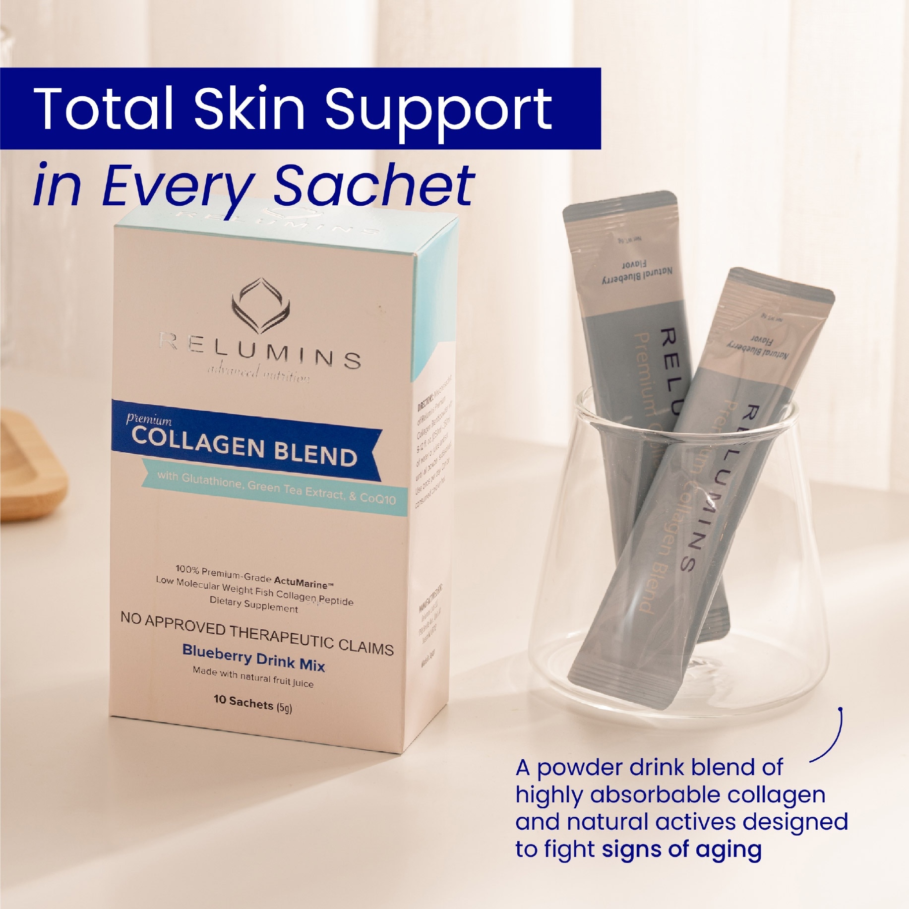 Collagen Blend Blueberry 10 Sachets