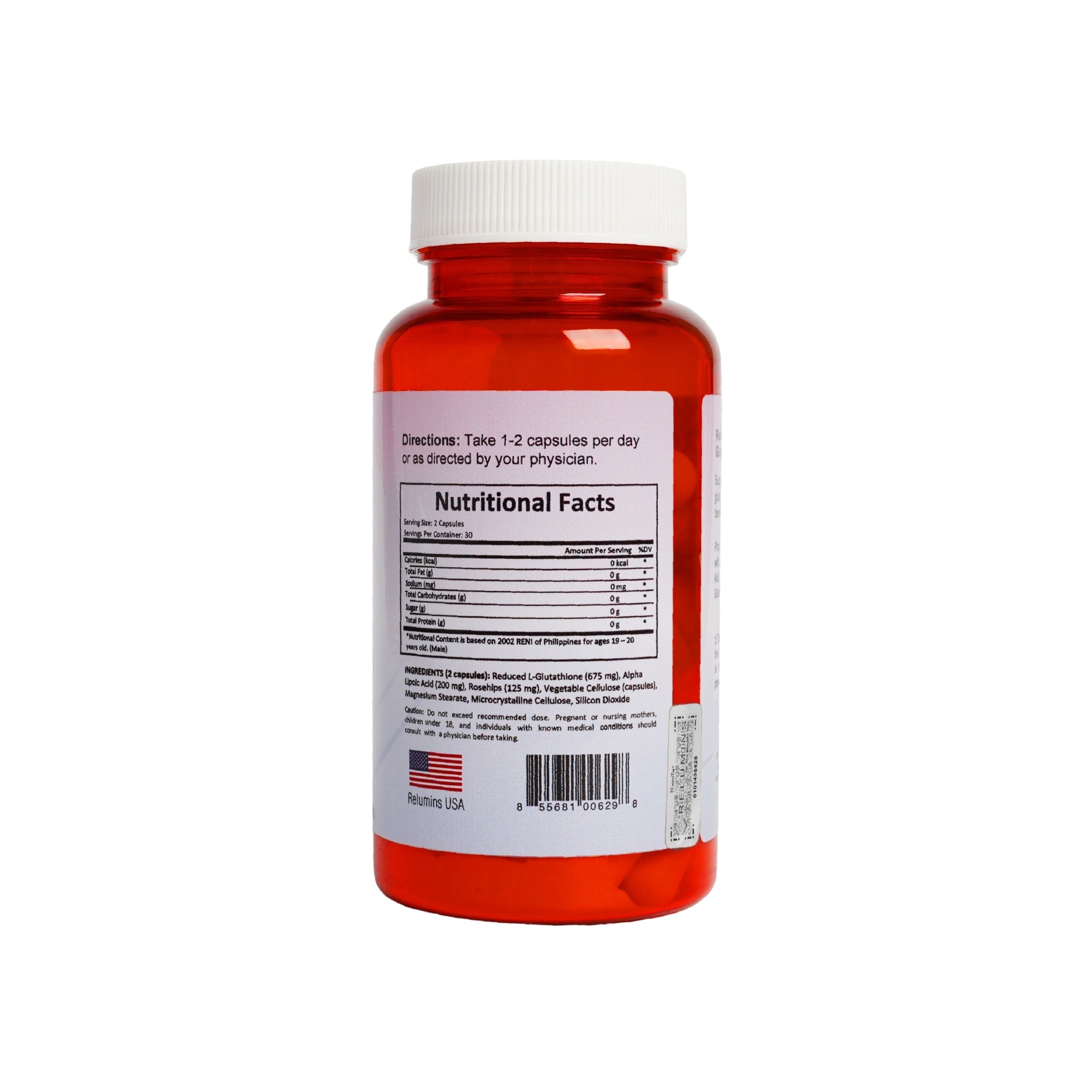 L-Glutathione Bot 1000mg 60 Vegetarian Capsules