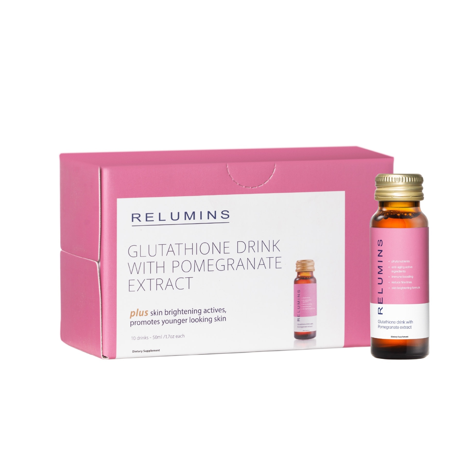 RELUMINS Glutathione Drink Pomegranate Flavor 50ml