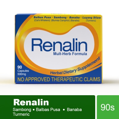 RENALIN RENALIN Balbas Pusa Sambong Banaba Luyang Dilaw 500mg Sold Per Piece