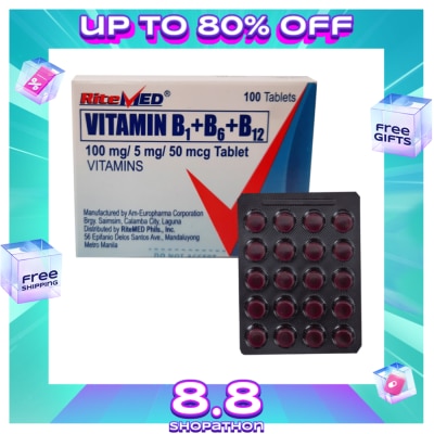 RITEMED Vitamin B1 + Vitamin B6 + Vitamin + B12 1 Tablet