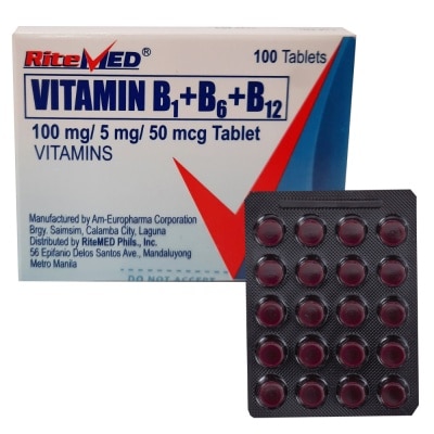 RITEMED Vitamin B1 + Vitamin B6 + Vitamin + B12 1 Tablet