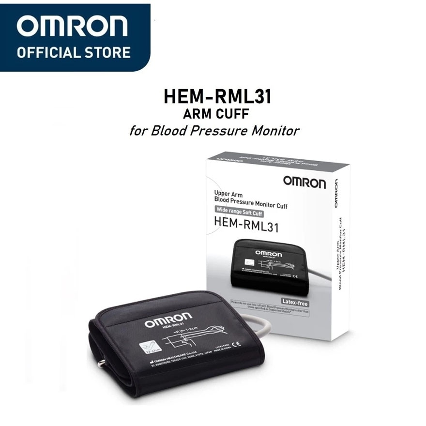 OMRON HEM-RML31 Wide-range Soft Arm cuff for Automatic Upper Arm Blood Pressure Monitor Digital BPM