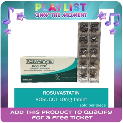ROSUCOL - Rosucol Rosuvastatin 10mg 1 Tablet [Prescription Required]