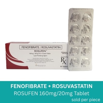 ROSUFEN ROSUFEN 160mg/20mg Sold Per Piece [PRESCRIPTION REQUIRED]