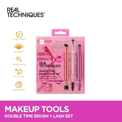 REAL TECHNIQUES REAL TECHNIQUES Double Time Brush + Lash Set