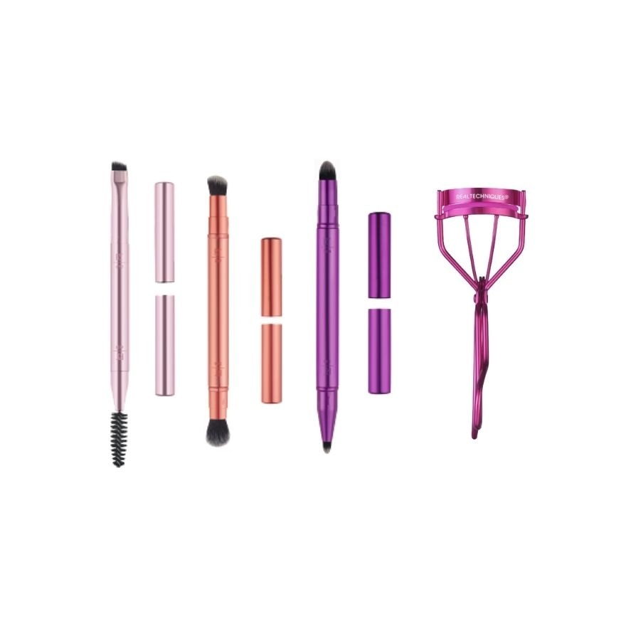 REAL TECHNIQUES Double Time Brush + Lash Set